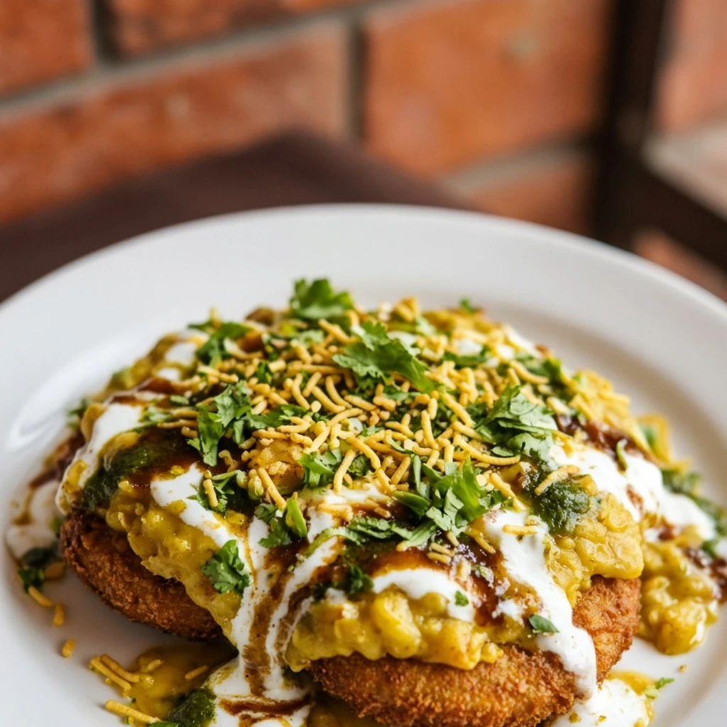 Aloo Tikki Ragda Chaat