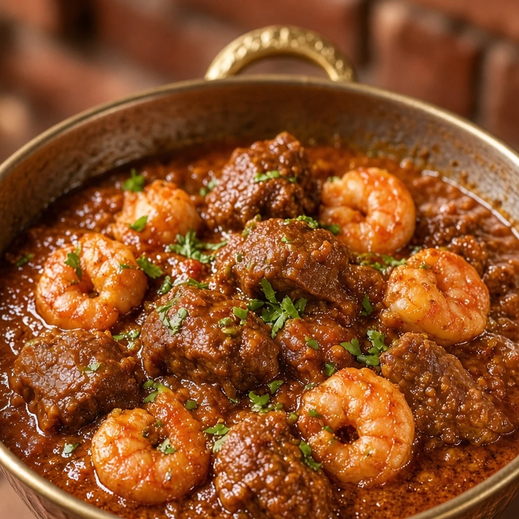 Halal Lamb / Shrimp Karahi